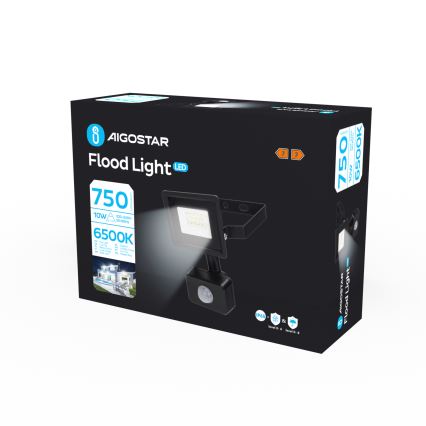 Aigostar - Светодиодный прожектор с датчиком LED/10W/230V 6500K IP65