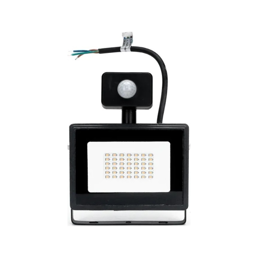 Aigostar - Светодиодный прожектор с датчиком LED/50W/230V 4000K IP65 черный