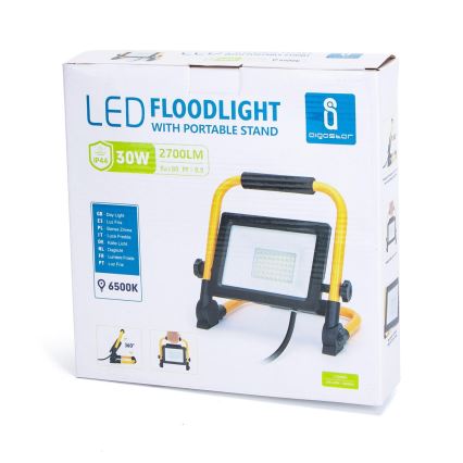 Aigostar - Светодиодный прожектор со стойкой LED/30W/230V IP44