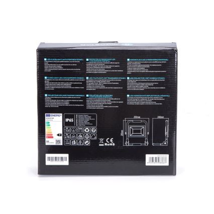 Aigostar - Светодиодный прожектор со стойкой LED/50W/230V 6500K IP65