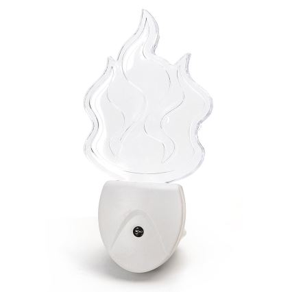 Aigostar - Светодиодный RGB-ночник с датчиком LED/0,5W/230V пламя