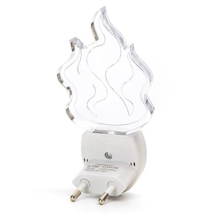 Aigostar - Светодиодный RGB-ночник с датчиком LED/0,5W/230V пламя