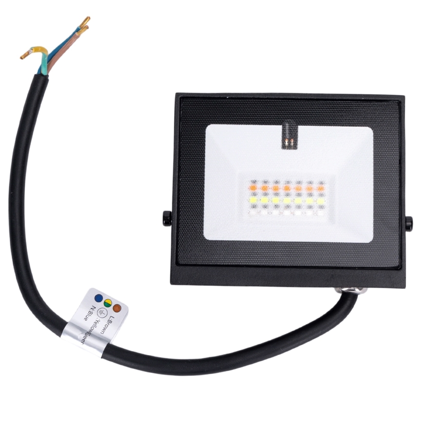 Aigostar - RGB‑светодиодный прожектор LED/20W/230V IP65 + пульт дистанционного управления