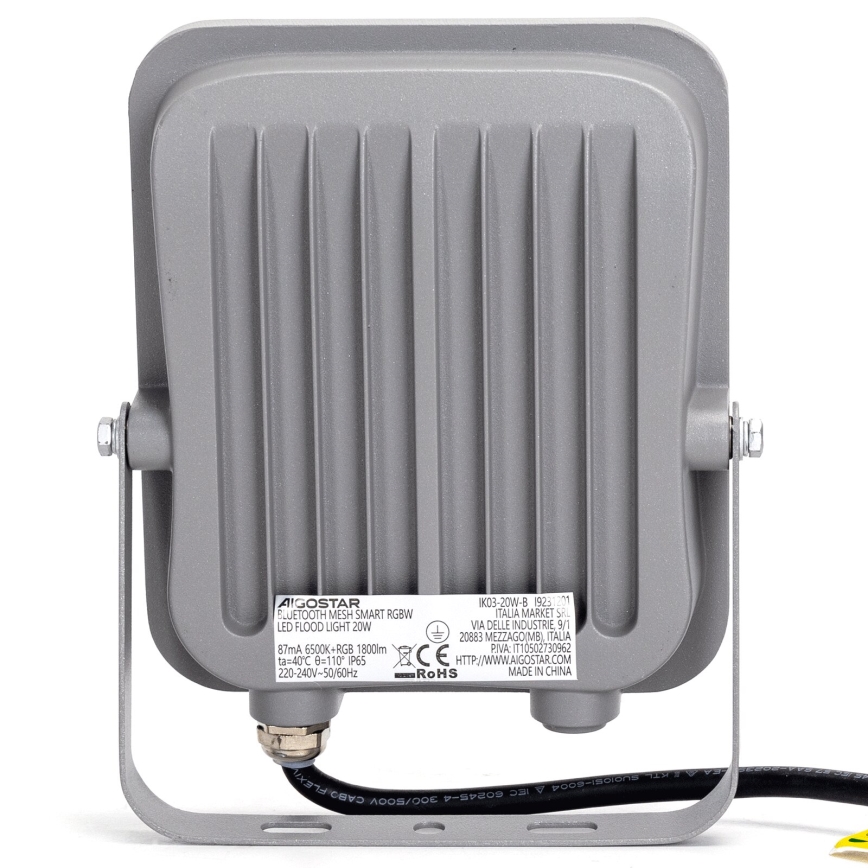 Aigostar - Светодиодный RGBW-прожектор MESH MESH LED/20W/230V 6500K IP65 + дистанционное управление