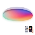 Aigostar - Светодиодный RGBW регулируемый потолочный светильник для ванной MESH Smart LED/12W/230V IP44 + пульт дистанционного управления