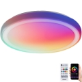 Aigostar - Светодиодный RGBW регулируемый потолочный светильник для ванной MESH Smart LED/24W/230V 3000-6500K IP44 + пульт дистанционного управления