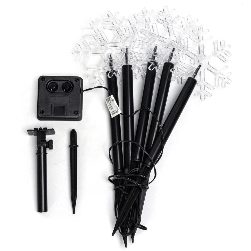 Aigostar - Светодиодный рождественский светильник на солнечной батарее LED/0,054W/1,2V 1 м 800 mAh IP65 холодный белый