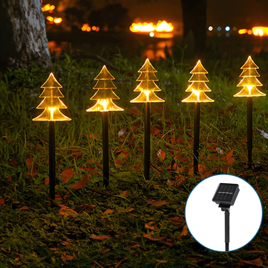 Aigostar - Светодиодный рождественский светильник на солнечной батарее LED/0,054W/1,2V 1 м IP65 теплый белый