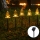 Aigostar - Светодиодный рождественский светильник на солнечной батарее LED/0,054W/1,2V 1 м IP65 теплый белый
