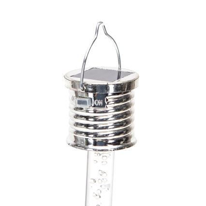 Aigostar - Светодиодный светильник на солнечной батарее LED/0,006W/1,2V хром 2700K IP44 40 mAh
