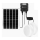 Aigostar - Светодиодный светильник на солнечной батарее 2xLED/70W/12V 12000 mAh 6500K диаметр 20,5 см + дистанционное управление