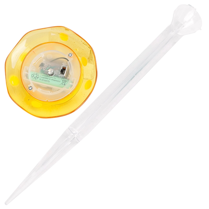 Aigostar - Светодиодный светильник на солнечной батарее LED/0,006W/1,2V 100 mAh 2700K IP44 желтый