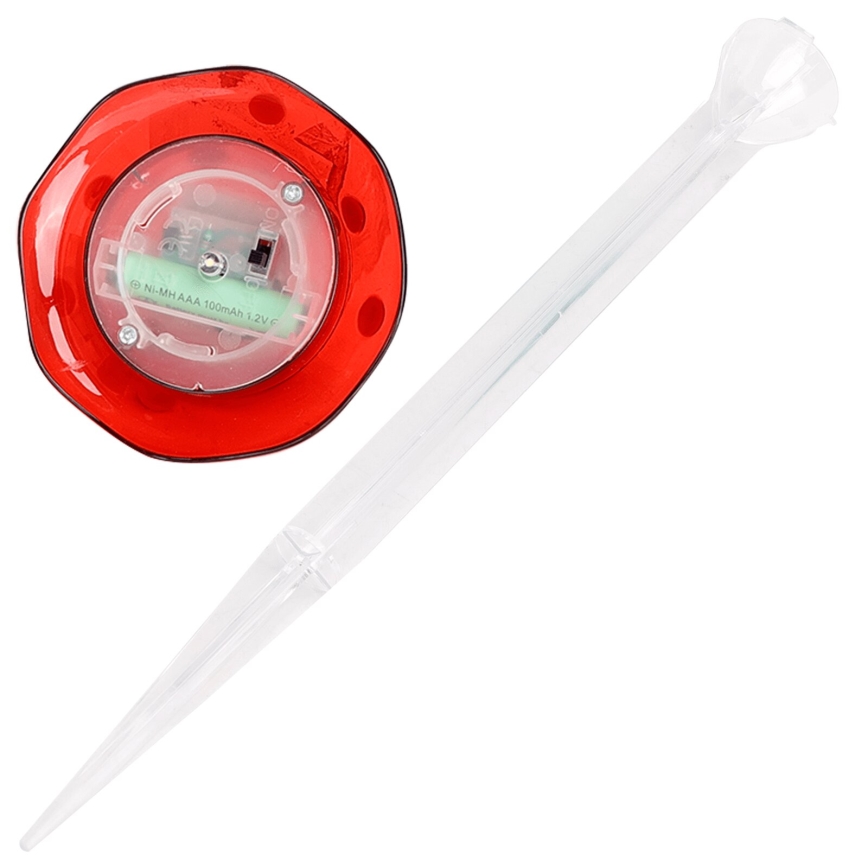 Aigostar - Светодиодный светильник на солнечной батарее LED/0,006W/1,2V 100 mAh 2700K IP44 красный