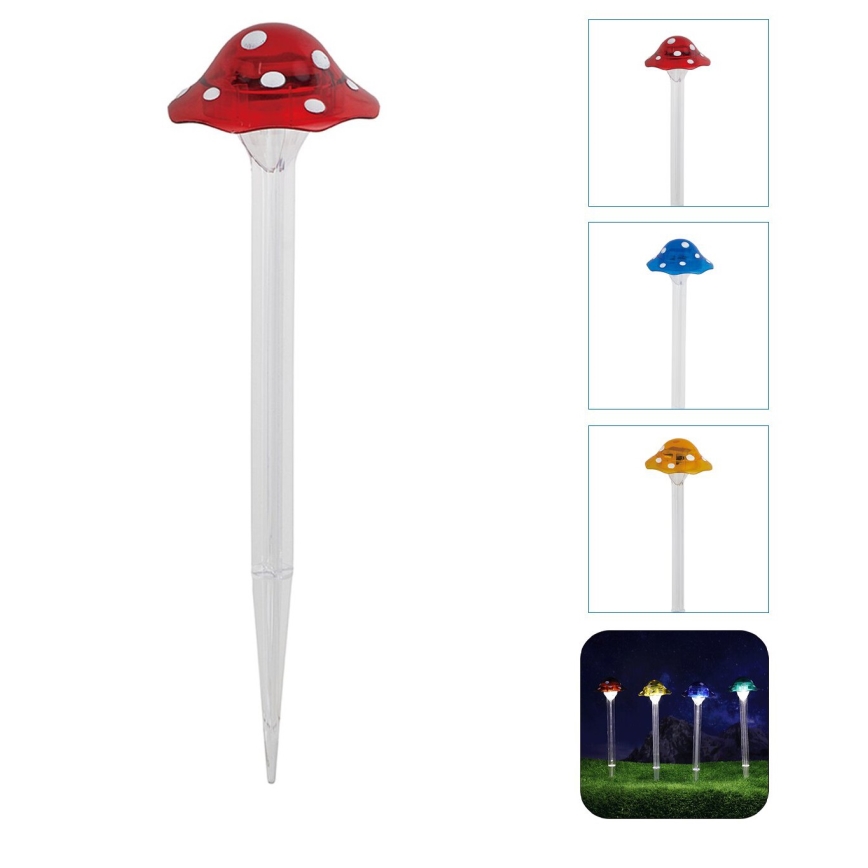 Aigostar - Светодиодный светильник на солнечной батарее LED/0,006W/1,2V 100 mAh 2700K IP44 красный