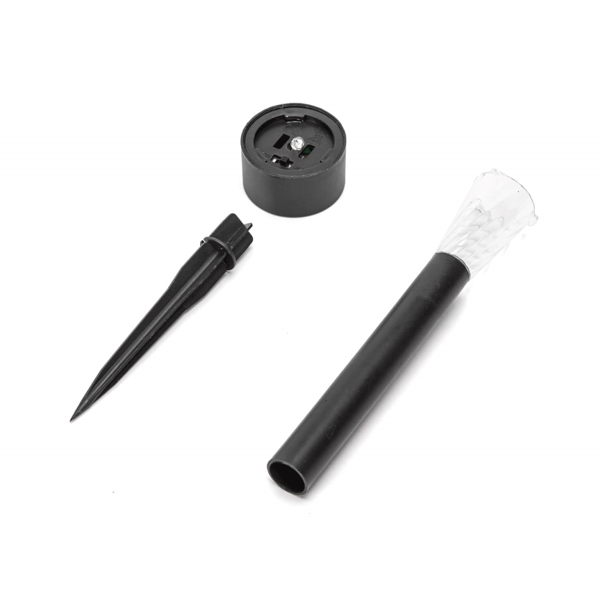 Aigostar - Светодиодный светильник на солнечной батарее LED/0,006W/1,2V 40 mAh 29,5 см черный 6500K IP44