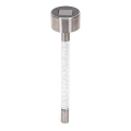 Aigostar - Светодиодный светильник на солнечной батарее LED/0,006W/1,2V 36,7 см матовый хром 6500K IP44