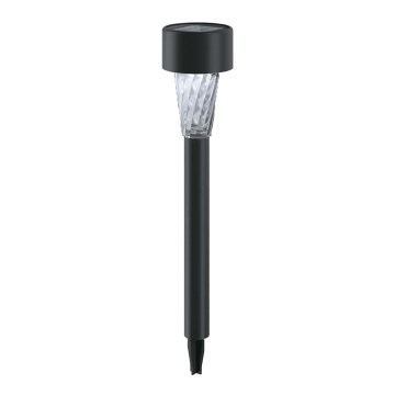 Aigostar - Светодиодный светильник на солнечной батарее LED/0,006W/1,2V 40 mAh 29,5 см черный 6500K IP44