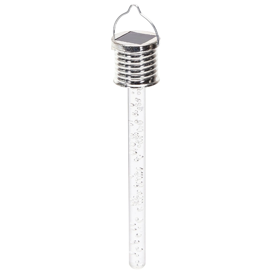 Aigostar - Светодиодный светильник на солнечной батарее LED/0,006W/1,2V хром 6500K IP44