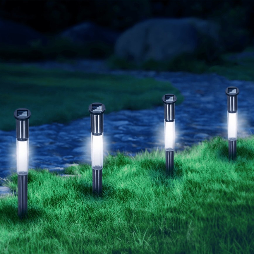 Aigostar - Светодиодный светильник на солнечной батарее LED/0,012W/1,2V 100 mAh 6500K IP44 55 см