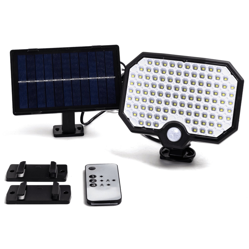 Aigostar - Светодиодный светильник на солнечной батарее с датчиком движения LED/2,4W/3,7V IP65