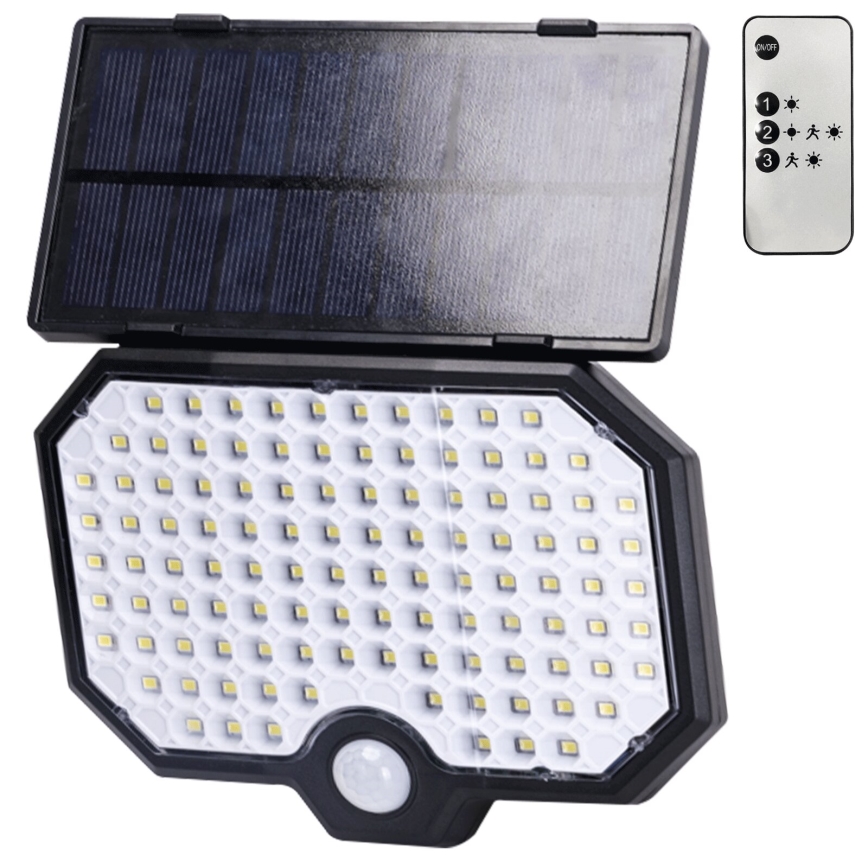 Aigostar - Светодиодный светильник на солнечной батарее с датчиком движения LED/2,4W/3,7V IP65