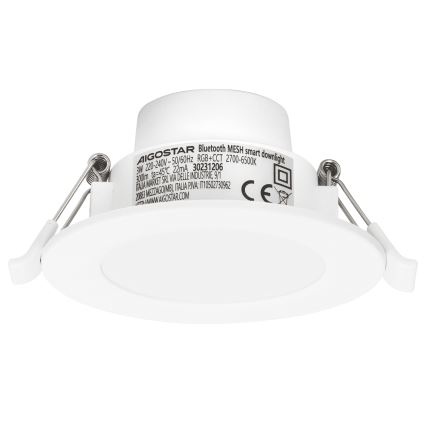 Aigostar - Светодиодный встроенный RGBW-светильник для ванной комнаты MESH LED/3W/230V 2700-6500K IP44