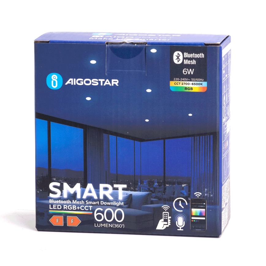 Aigostar - Светодиодный встроенный RGBW-светильник для ванной комнаты MESH LED/6W/230V 2700-6500K IP44