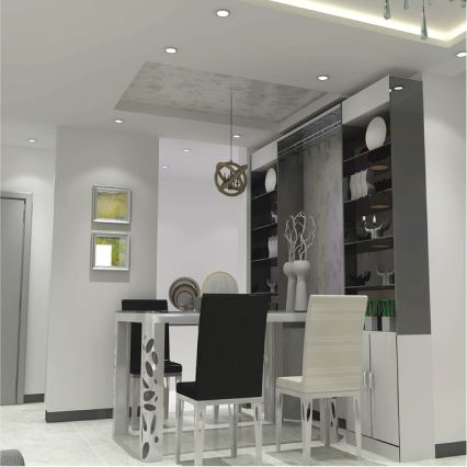 Aigostar - Светодиодный встроенный светильник LED/18W/230V диаметр 17 см 6000K белый