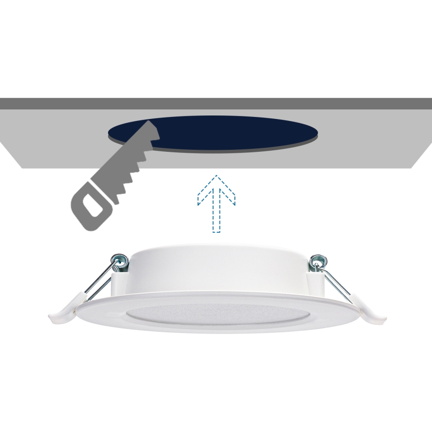 Aigostar - Светодиодный встроенный светильник LED/9W/230V 4000K диаметр 14,5 см белый