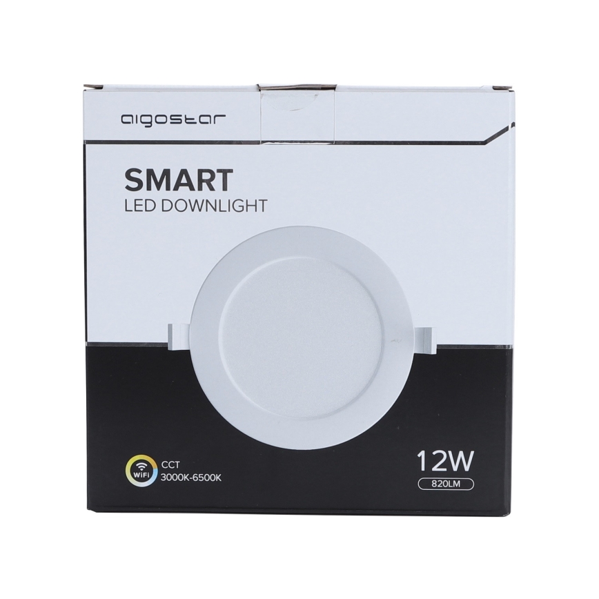 Aigostar - Светодиодный встроенный светильник с регулированием яркости 12W/230V диаметр 17 см Wi-Fi