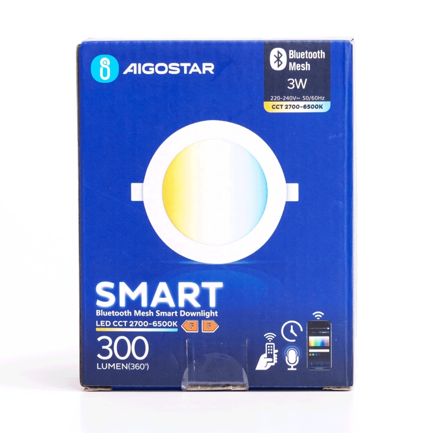 Aigostar - Светодиодный встроенный светильник с регулированием яркости MESH LED/3W/230V 2700-6500K белый