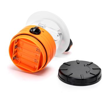 Aigostar - Светодиодная портативная кемпинговая лампа LED/4xAA оранжевый