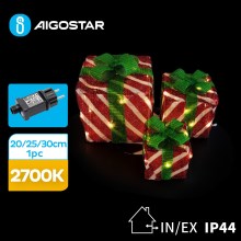 Aigostar - Светодиодное уличное рождественское украшение 3,6W/31/230V 2700K 20/25/30 см IP44 подарки