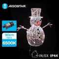 Aigostar - Светодиодное уличное рождественское украшение LED/3,6W/31/230V 6500K 90 см IP44 снеговик