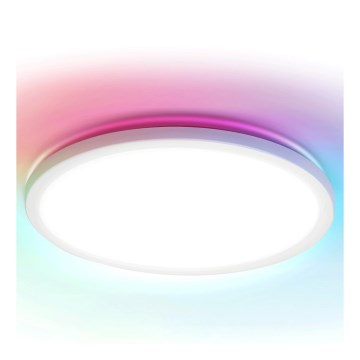 Aigostar - Світильник стельовий LED RGBW з регулюванням яскравості MESH LED/24W/230V 3000-6500K білий + дистанційне керування