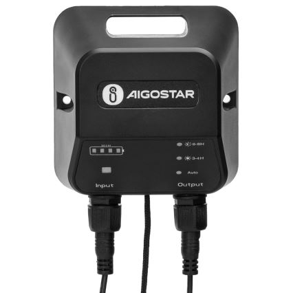 Aigostar - Світлодіодна люстра на сонячній батареї з датчиком 2xLED/35W/12V 6000 mAh 6500K діаметр 15 см + пульт дистанційного керування