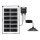 Aigostar - Світлодіодна люстра на сонячній батареї LED/35W/12V 3000 mAh 6500K діаметр 15 см + пульт дистанційного керування