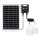Aigostar - Світлодіодна люстра на сонячній батареї з датчиком 2xLED/35W/12V 6000 mAh 6500K діаметр 10 см + пульт дистанційного керування
