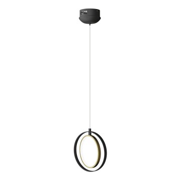 Aigostar - Світлодіодна підвісна люстра LED/15W/230V 2700K чорний
