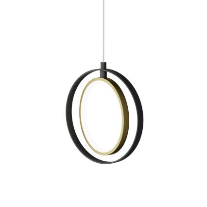 Aigostar - Світлодіодна підвісна люстра LED/15W/230V 2700K чорний