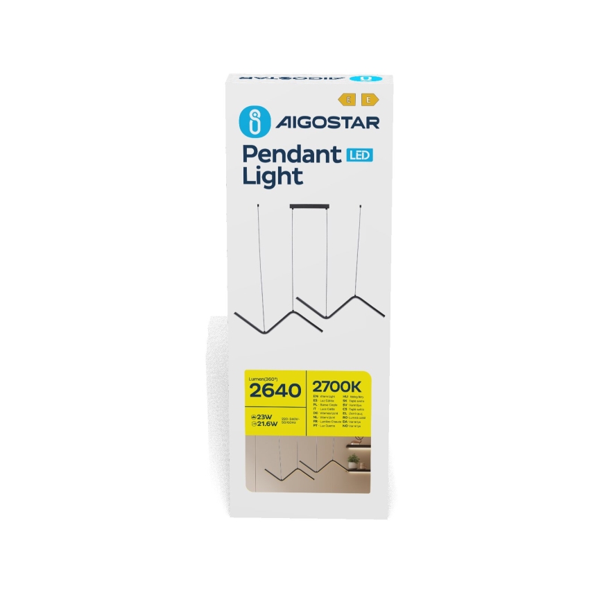 Aigostar - Світлодіодна підвісна люстра LED/23W/230V 2700K