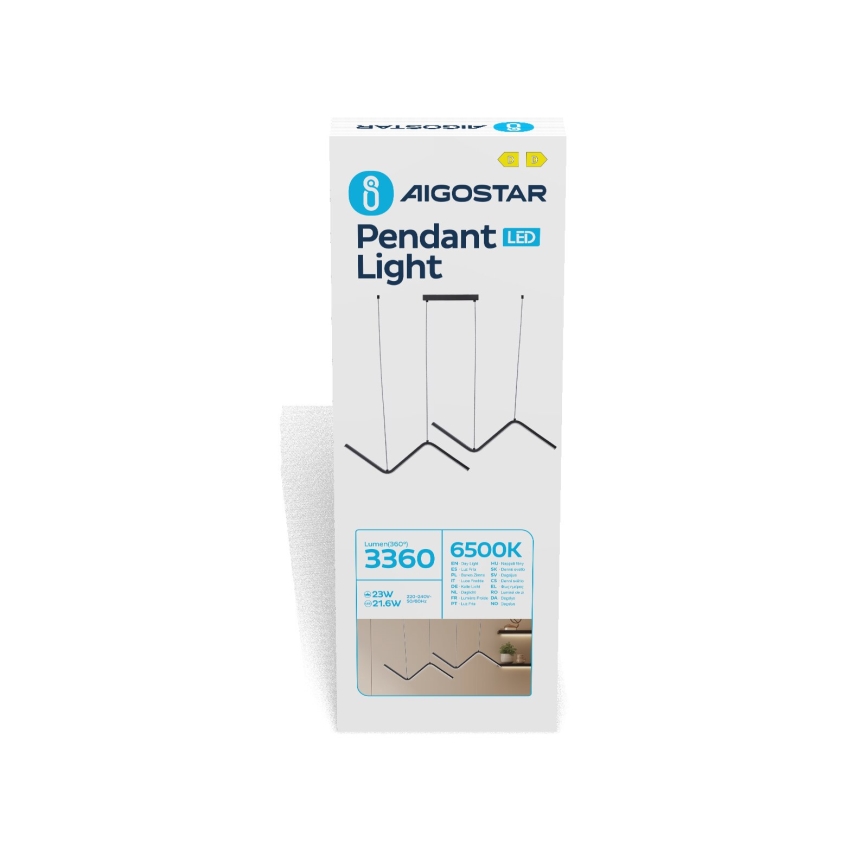 Aigostar - Світлодіодна підвісна люстра LED/23W/230V 6500K