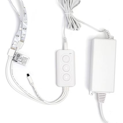 Aigostar - Світлодіодна RGBW стрічка з регулюванням яскравості LED/48W/12V 2x7,5 м Wi-Fi