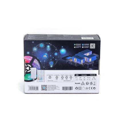 Aigostar - Світлодіодна RGBW стрічка з регулюванням яскравості LED/48W/12V 2x7,5 м Wi-Fi