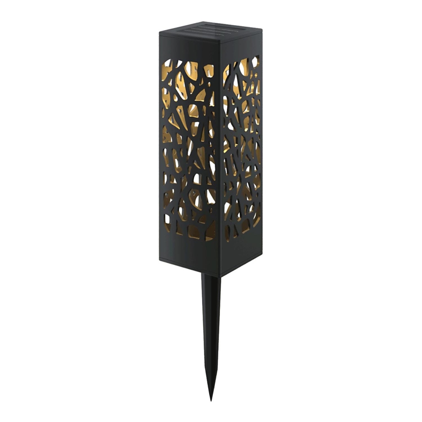 Aigostar - Світлодіодна сонячна лампа LED/0,006W/1,2V 28,5 см чорна 2700K IP44 100 мАг