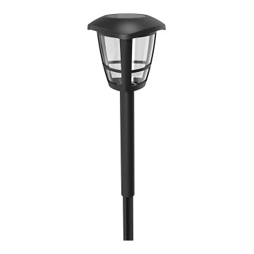 Aigostar - Світлодіодна сонячна лампа LED/0,06W/2V 100 mAh 33,8 см 6500K IP44 чорна