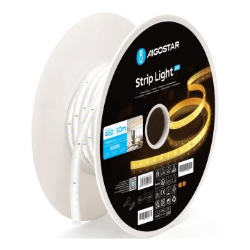 Aigostar - світлодіодна стрічка LED/250W/230V 50m 3000K IP65