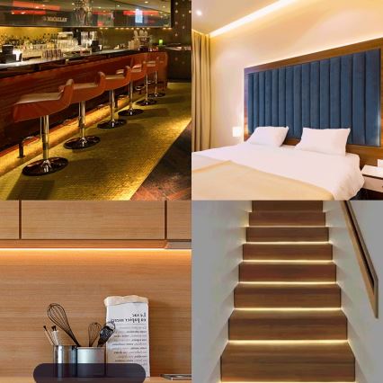 Aigostar - Світлодіодна стрічка з регулюванням яскравості 5м LED/36W/24/230V 3000K + пульт дистанційного керування