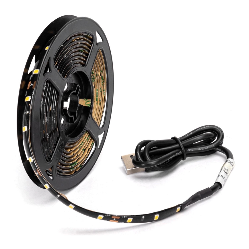 Aigostar - Світлодіодна стрічка 2м LED/4,9W/5V 6500K IP65 чорний