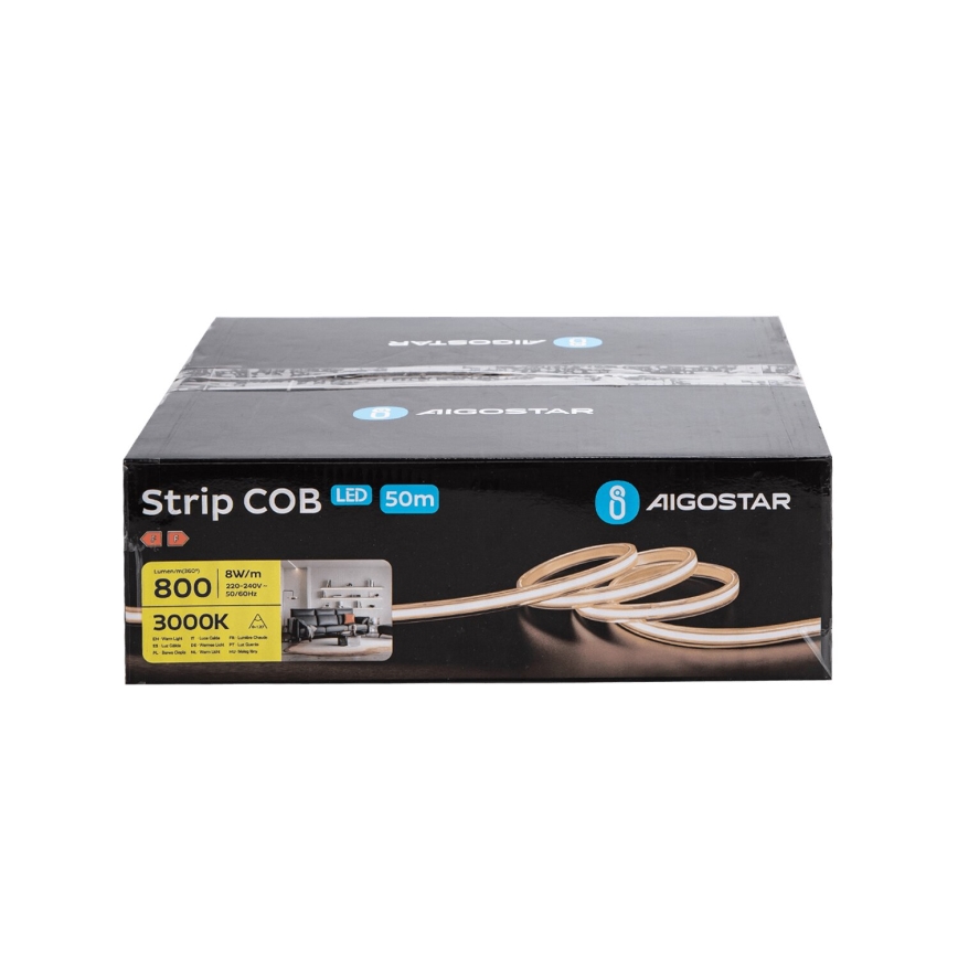 Aigostar - Світлодіодна стрічка 50м LED/320W/230V 3000K IP65